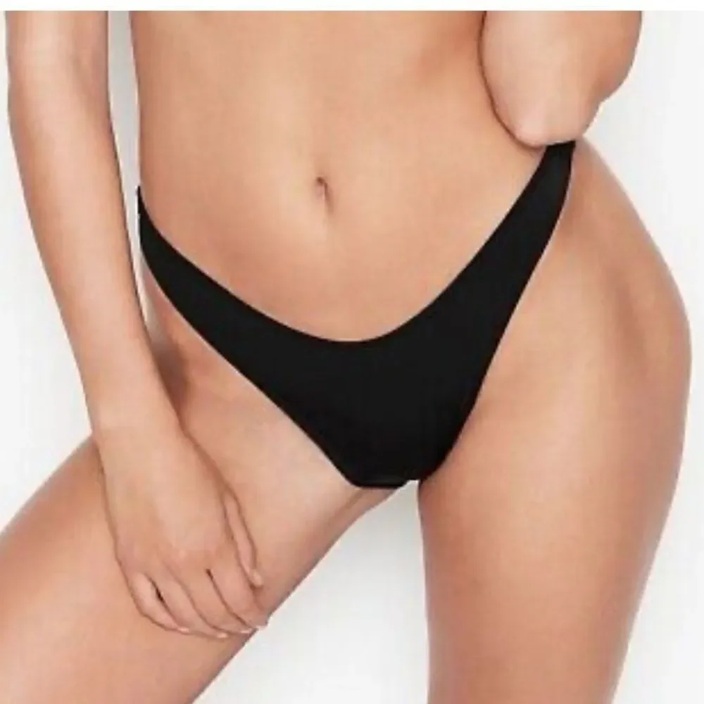 Victorias Secret Swim Escondido Brazilian Sexy Bikini Bottom black